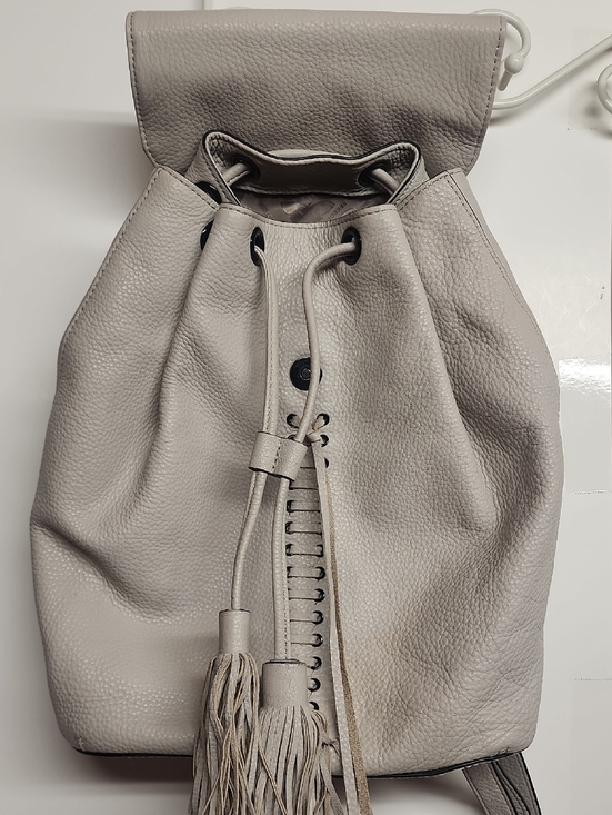 Rebecca Minkoff Soft Leather Lace Up Tassel Drawstring Backpack-Beautiful Lining main image 7
